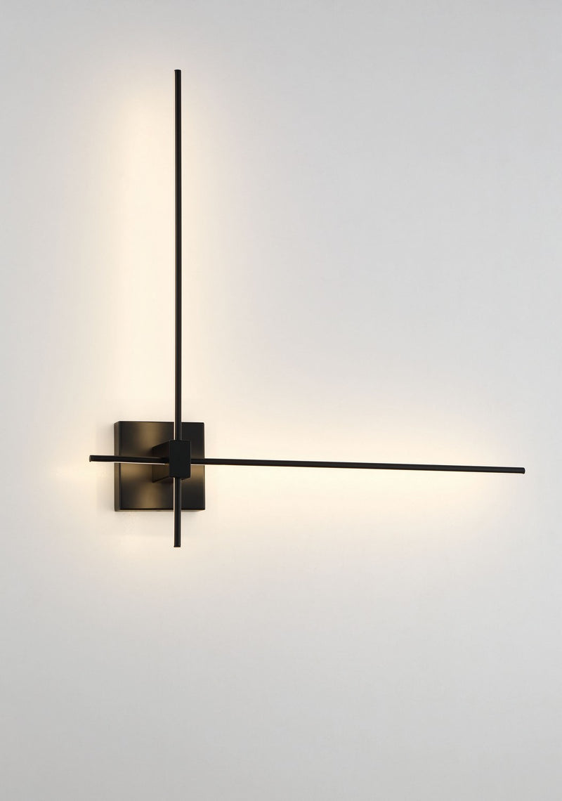 George Kovacs - P1436-66A-L - LED Wall Sconce - Parker - Coal Black