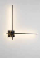 LED Wall Sconce<br /><span style="color:#4AB0CE;">Entrega: 4-10 dias en USA</span><br /><span style="color:#4AB0CE;font-size:60%;">PREGUNTE POR ENTREGA EN PANAMA</span><br />Collection: Parker<br />Finish: Coal Black