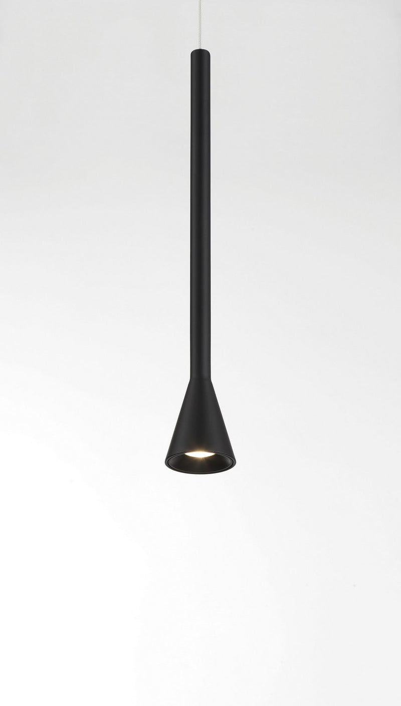 George Kovacs - P1456-66A-L - LED Mini Pendant - Piccolo - Coal Black