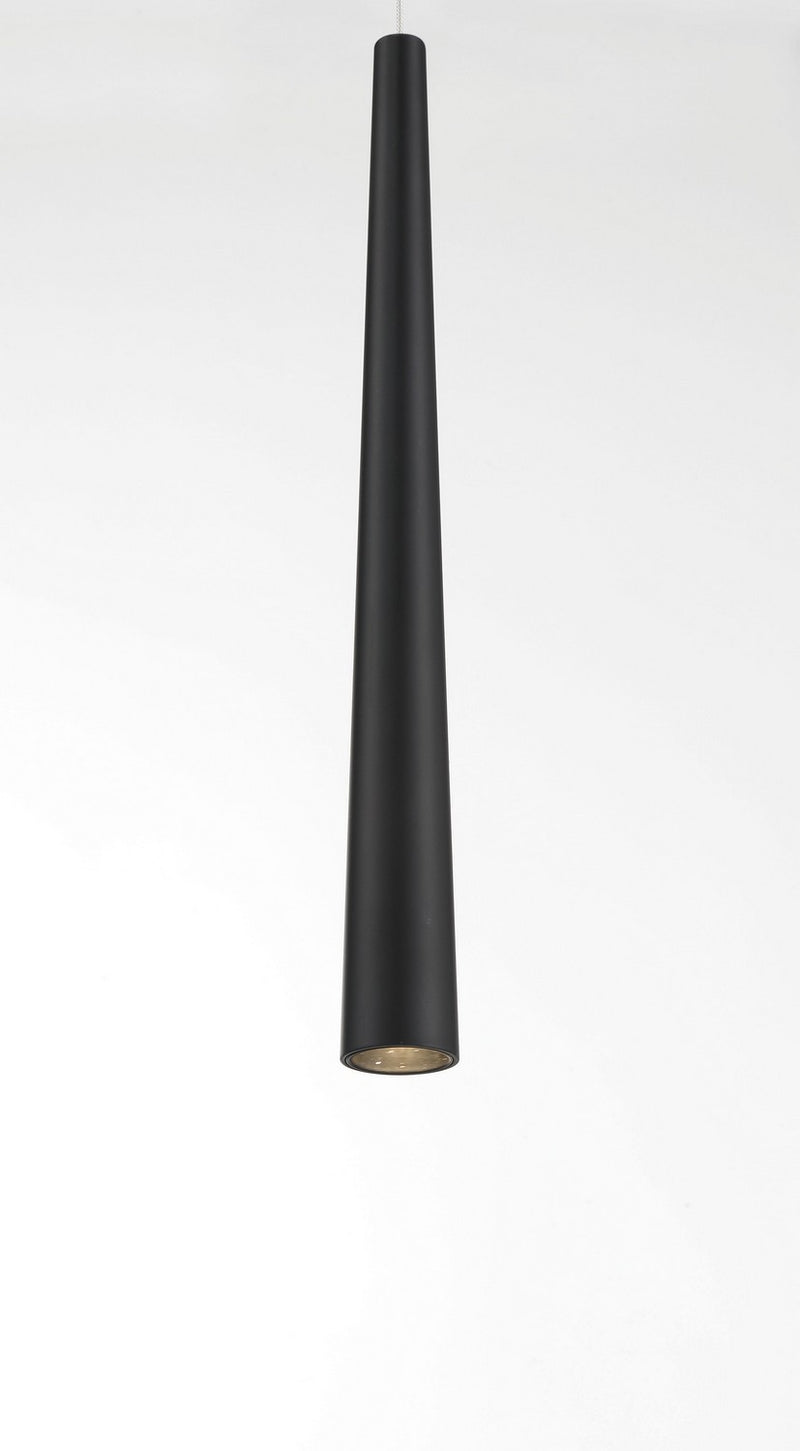 George Kovacs - P1458-66A-L - LED Mini Pendant - Stretch - Coal Black