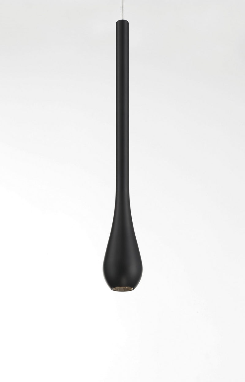 George Kovacs - P1461-66A-L - LED Mini Pendant - Pingo - Coal Black