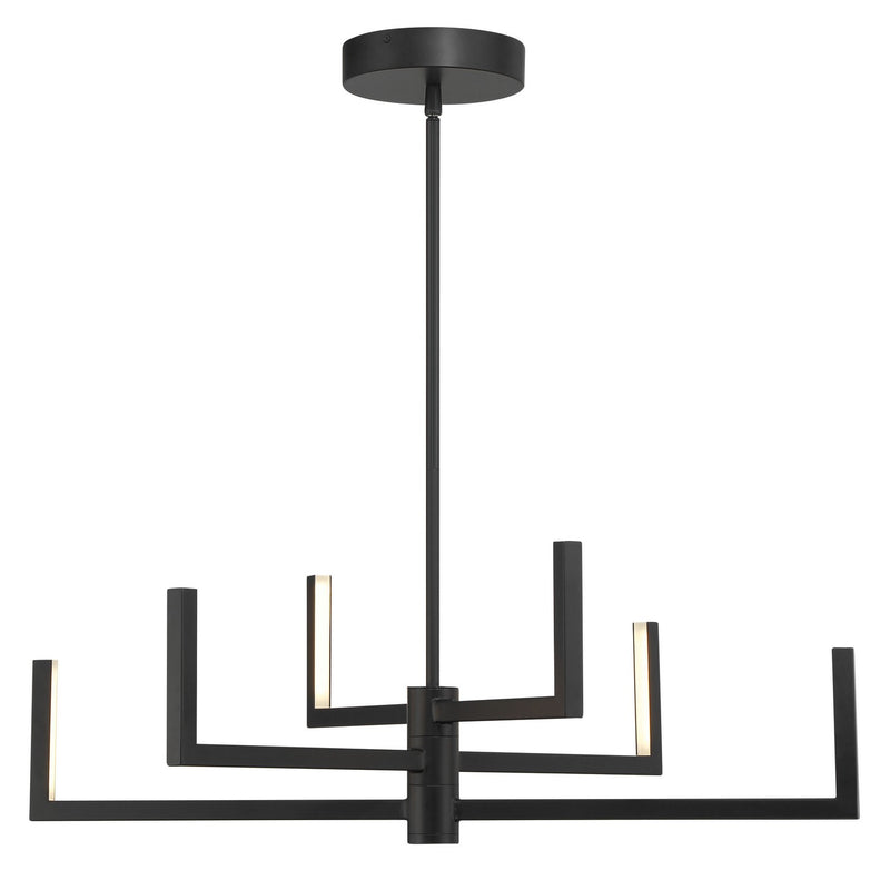 LED Chandelier<br /><span style="color:#4AB0CE;">Entrega: 4-10 dias en USA</span><br /><span style="color:#4AB0CE;font-size:60%;">PREGUNTE POR ENTREGA EN PANAMA</span><br />Collection: Articular<br />Finish: Coal Black