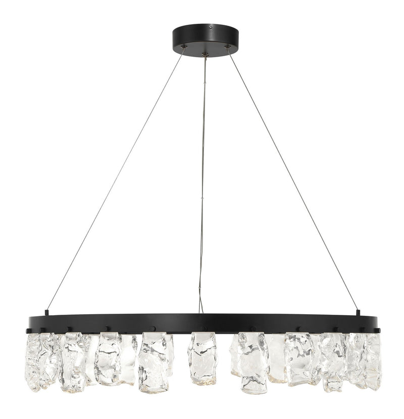 LED Chandelier<br /><span style="color:#4AB0CE;">Entrega: 4-10 dias en USA</span><br /><span style="color:#4AB0CE;font-size:60%;">PREGUNTE POR ENTREGA EN PANAMA</span><br />Collection: Artic Glacier<br />Finish: Coal Black