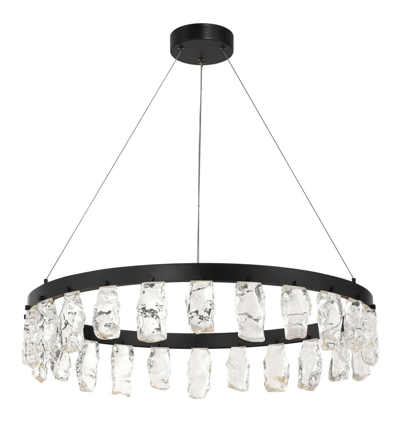 LED Chandelier<br /><span style="color:#4AB0CE;">Entrega: 4-10 dias en USA</span><br /><span style="color:#4AB0CE;font-size:60%;">PREGUNTE POR ENTREGA EN PANAMA</span><br />Collection: Artic Glacier<br />Finish: Coal