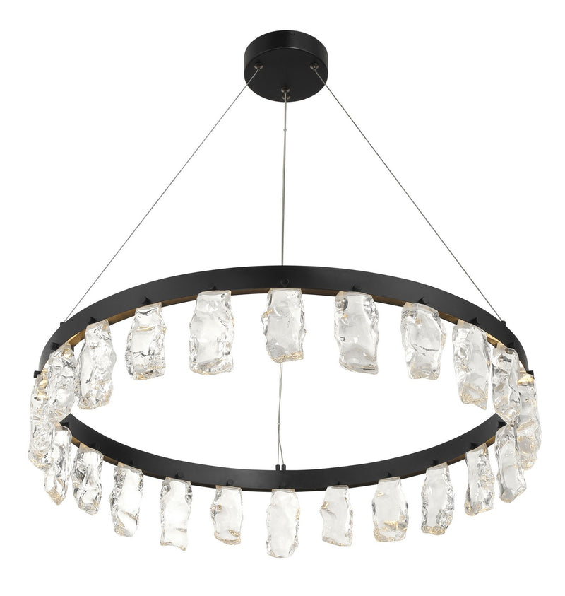 LED Chandelier<br /><span style="color:#4AB0CE;">Entrega: 4-10 dias en USA</span><br /><span style="color:#4AB0CE;font-size:60%;">PREGUNTE POR ENTREGA EN PANAMA</span><br />Collection: Artic Glacier<br />Finish: Coal