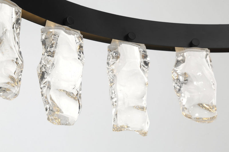 LED Chandelier<br /><span style="color:#4AB0CE;">Entrega: 4-10 dias en USA</span><br /><span style="color:#4AB0CE;font-size:60%;">PREGUNTE POR ENTREGA EN PANAMA</span><br />Collection: Artic Glacier<br />Finish: Coal Black