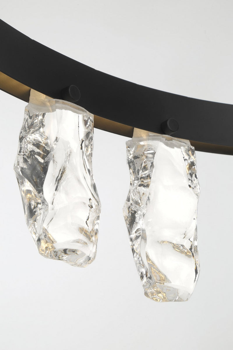 George Kovacs - P1497-66A-L - LED Chandelier - Artic Glacier - Coal