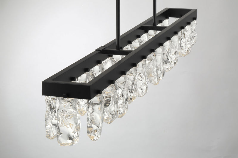 LED Island Pendant<br /><span style="color:#4AB0CE;">Entrega: 4-10 dias en USA</span><br /><span style="color:#4AB0CE;font-size:60%;">PREGUNTE POR ENTREGA EN PANAMA</span><br />Collection: Arctic Glacier<br />Finish: Coal
