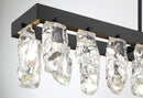 George Kovacs - P1498-66A-L - LED Island Pendant - Artic Glacier - Coal Black