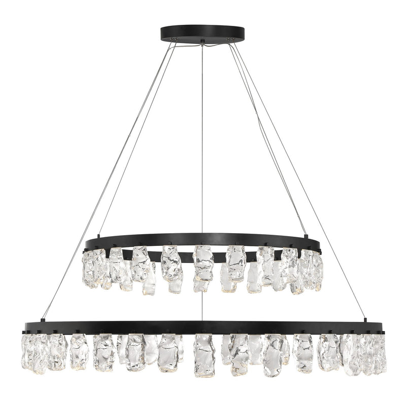 LED Chandelier<br /><span style="color:#4AB0CE;">Entrega: 4-10 dias en USA</span><br /><span style="color:#4AB0CE;font-size:60%;">PREGUNTE POR ENTREGA EN PANAMA</span><br />Collection: Artic Glacier<br />Finish: Coal Black
