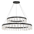 LED Chandelier<br /><span style="color:#4AB0CE;">Entrega: 4-10 dias en USA</span><br /><span style="color:#4AB0CE;font-size:60%;">PREGUNTE POR ENTREGA EN PANAMA</span><br />Collection: Artic Glacier<br />Finish: Coal Black