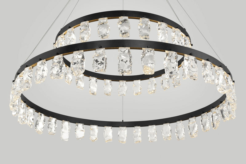 LED Chandelier<br /><span style="color:#4AB0CE;">Entrega: 4-10 dias en USA</span><br /><span style="color:#4AB0CE;font-size:60%;">PREGUNTE POR ENTREGA EN PANAMA</span><br />Collection: Artic Glacier<br />Finish: Coal Black