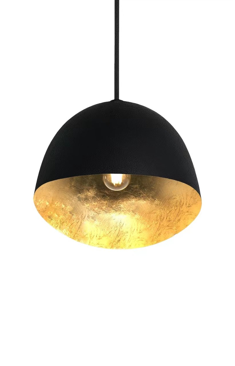 George Kovacs - P1914-711 - One Light Pendant - Eclos - Sand Coal W/Gold Leaf