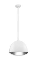 One Light Pendant<br /><span style="color:#4AB0CE;">Entrega: 4-10 dias en USA</span><br /><span style="color:#4AB0CE;font-size:60%;">PREGUNTE POR ENTREGA EN PANAMA</span><br />Collection: Eclos<br />Finish: Textured White With Silver Leaf
