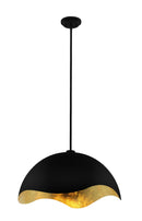 One Light Pendant<br /><span style="color:#4AB0CE;">Entrega: 4-10 dias en USA</span><br /><span style="color:#4AB0CE;font-size:60%;">PREGUNTE POR ENTREGA EN PANAMA</span><br />Collection: Eclos<br />Finish: Sand Coal With Gold Highlights
