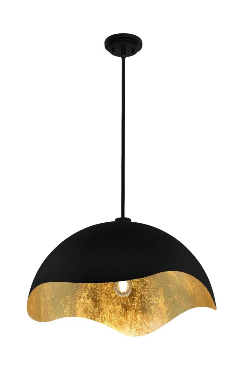 One Light Pendant<br /><span style="color:#4AB0CE;">Entrega: 4-10 dias en USA</span><br /><span style="color:#4AB0CE;font-size:60%;">PREGUNTE POR ENTREGA EN PANAMA</span><br />Collection: Eclos<br />Finish: Sand Coal With Gold Highlights