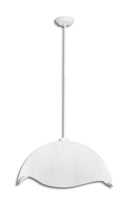 One Light Pendant<br /><span style="color:#4AB0CE;">Entrega: 4-10 dias en USA</span><br /><span style="color:#4AB0CE;font-size:60%;">PREGUNTE POR ENTREGA EN PANAMA</span><br />Collection: Eclos<br />Finish: Textured White With Silver Leaf