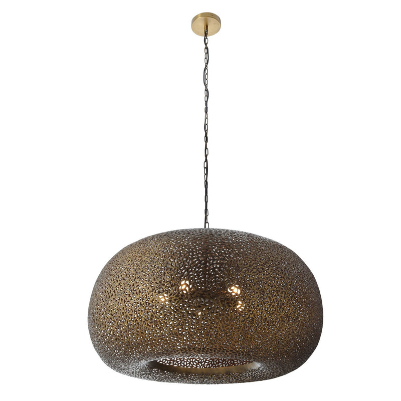 Five Light Pendant<br /><span style="color:#4AB0CE;">Entrega: 4-10 dias en USA</span><br /><span style="color:#4AB0CE;font-size:60%;">PREGUNTE POR ENTREGA EN PANAMA</span><br />Collection: Moradabad<br />Finish: Gilded Brass