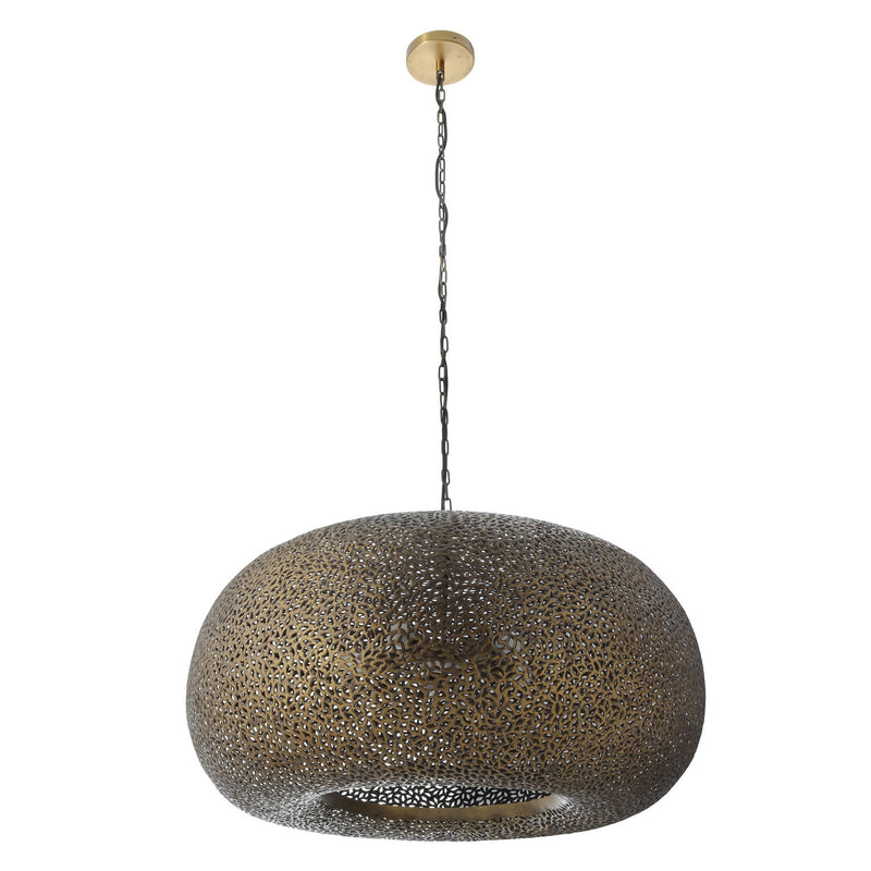 Five Light Pendant<br /><span style="color:#4AB0CE;">Entrega: 4-10 dias en USA</span><br /><span style="color:#4AB0CE;font-size:60%;">PREGUNTE POR ENTREGA EN PANAMA</span><br />Collection: Moradabad<br />Finish: Gilded Brass