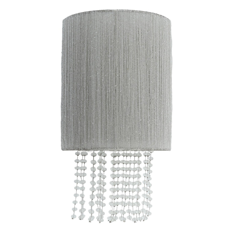 One Light Wall Sconce<br /><span style="color:#4AB0CE;">Entrega: 4-10 dias en USA</span><br /><span style="color:#4AB0CE;font-size:60%;">PREGUNTE POR ENTREGA EN PANAMA</span><br />Collection: Crystal Reign<br />Finish: Polished Nickel