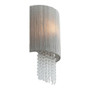 One Light Wall Sconce<br /><span style="color:#4AB0CE;">Entrega: 4-10 dias en USA</span><br /><span style="color:#4AB0CE;font-size:60%;">PREGUNTE POR ENTREGA EN PANAMA</span><br />Collection: Crystal Reign<br />Finish: Polished Nickel