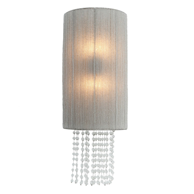 Two Light Wall Sconce<br /><span style="color:#4AB0CE;">Entrega: 5-6 semanas en USA</span><br /><span style="color:#4AB0CE;font-size:60%;">PREGUNTE POR ENTREGA EN PANAMA</span><br />Collection: Crystal Reign<br />Finish: Nickle