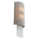 Two Light Wall Sconce<br /><span style="color:#4AB0CE;">Entrega: 4-10 dias en USA</span><br /><span style="color:#4AB0CE;font-size:60%;">PREGUNTE POR ENTREGA EN PANAMA</span><br />Collection: Crystal Reign<br />Finish: Polished Nickel