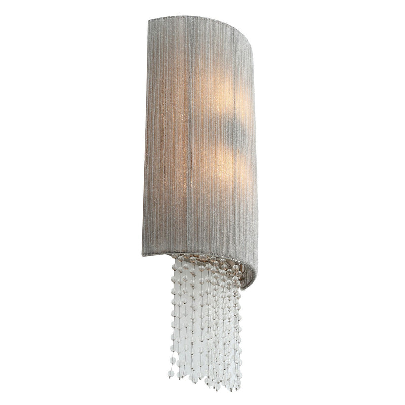 Two Light Wall Sconce<br /><span style="color:#4AB0CE;">Entrega: 5-6 semanas en USA</span><br /><span style="color:#4AB0CE;font-size:60%;">PREGUNTE POR ENTREGA EN PANAMA</span><br />Collection: Crystal Reign<br />Finish: Nickle