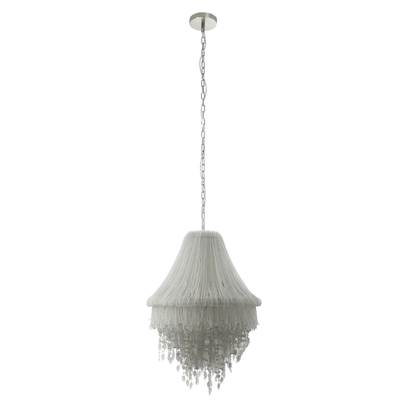 Three Light Flush Mount<br /><span style="color:#4AB0CE;">Entrega: 4-10 dias en USA</span><br /><span style="color:#4AB0CE;font-size:60%;">PREGUNTE POR ENTREGA EN PANAMA</span><br />Collection: Crystal Reign<br />Finish: Polished Nickel