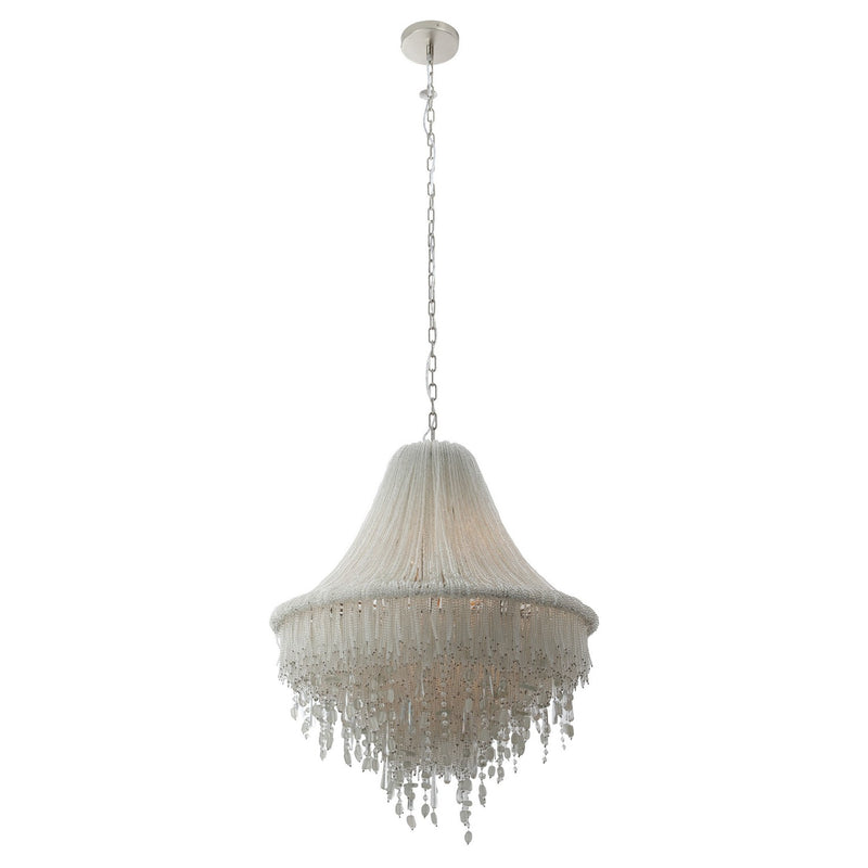 Seven Light Pendant<br /><span style="color:#4AB0CE;">Entrega: 4-10 dias en USA</span><br /><span style="color:#4AB0CE;font-size:60%;">PREGUNTE POR ENTREGA EN PANAMA</span><br />Collection: Crystal Reign<br />Finish: Polished Nickel