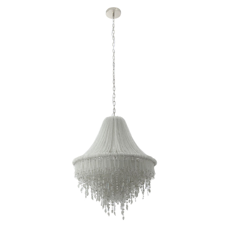 Seven Light Pendant<br /><span style="color:#4AB0CE;">Entrega: 4-10 dias en USA</span><br /><span style="color:#4AB0CE;font-size:60%;">PREGUNTE POR ENTREGA EN PANAMA</span><br />Collection: Crystal Reign<br />Finish: Polished Nickel