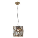 One Light Mini Pendant<br /><span style="color:#4AB0CE;">Entrega: 4-10 dias en USA</span><br /><span style="color:#4AB0CE;font-size:60%;">PREGUNTE POR ENTREGA EN PANAMA</span><br />Collection: Geo-Gem<br />Finish: Artisan Brass