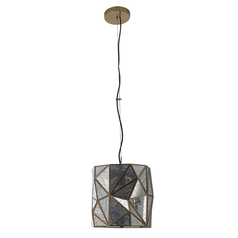 One Light Mini Pendant<br /><span style="color:#4AB0CE;">Entrega: 4-10 dias en USA</span><br /><span style="color:#4AB0CE;font-size:60%;">PREGUNTE POR ENTREGA EN PANAMA</span><br />Collection: Geo-Gem<br />Finish: Artisan Brass