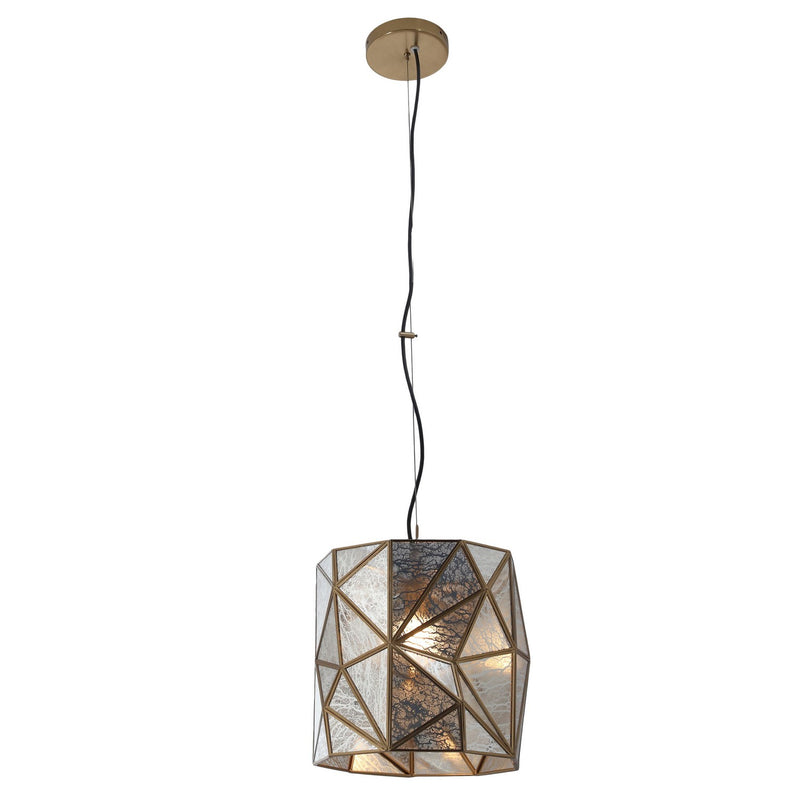 One Light Mini Pendant<br /><span style="color:#4AB0CE;">Entrega: 4-10 dias en USA</span><br /><span style="color:#4AB0CE;font-size:60%;">PREGUNTE POR ENTREGA EN PANAMA</span><br />Collection: Geo-Gem<br />Finish: Artisan Brass