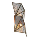 Two Light Wall Sconce<br /><span style="color:#4AB0CE;">Entrega: 4-10 dias en USA</span><br /><span style="color:#4AB0CE;font-size:60%;">PREGUNTE POR ENTREGA EN PANAMA</span><br />Collection: Geo-Gem<br />Finish: Artisan Brass