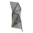 Two Light Wall Sconce<br /><span style="color:#4AB0CE;">Entrega: 4-10 dias en USA</span><br /><span style="color:#4AB0CE;font-size:60%;">PREGUNTE POR ENTREGA EN PANAMA</span><br />Collection: Geo-Gem<br />Finish: Artisan Brass