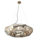Eight Light Chandelier<br /><span style="color:#4AB0CE;">Entrega: 4-10 dias en USA</span><br /><span style="color:#4AB0CE;font-size:60%;">PREGUNTE POR ENTREGA EN PANAMA</span><br />Collection: Geo-Gem<br />Finish: Artisan Brass