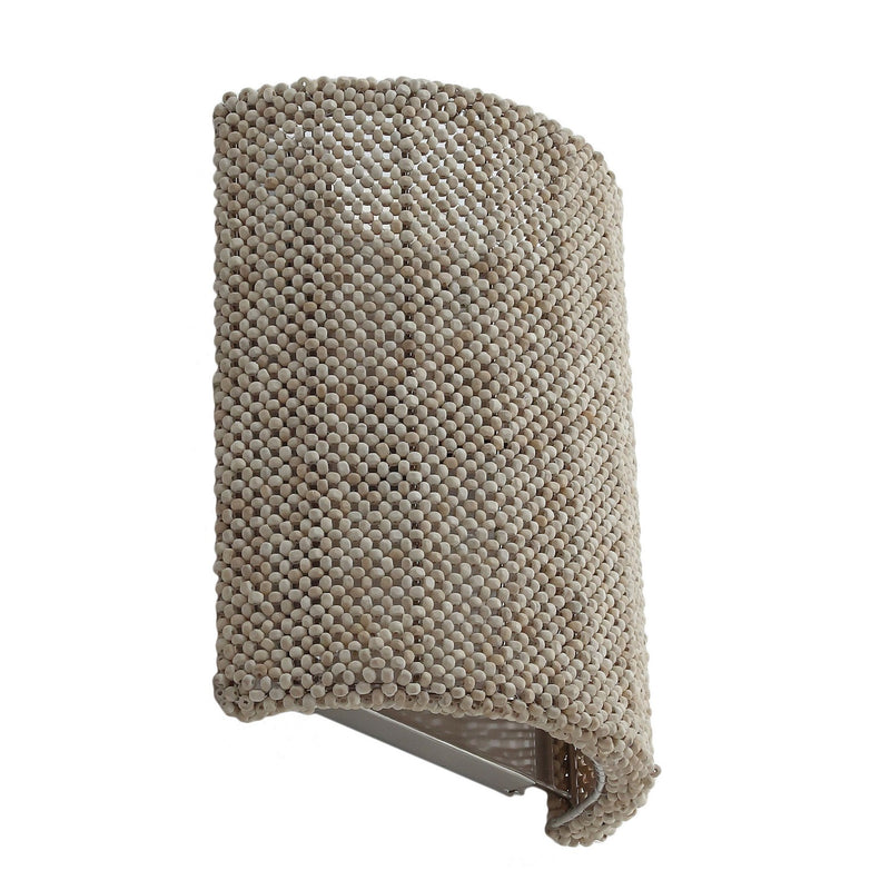 One Light Wall Sconce<br /><span style="color:#4AB0CE;">Entrega: 1-2 semanas en USA</span><br /><span style="color:#4AB0CE;font-size:60%;">PREGUNTE POR ENTREGA EN PANAMA</span><br />Collection: Copra<br />Finish: Brushed Nickel