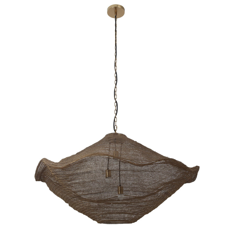 Three Light Pendant<br /><span style="color:#4AB0CE;">Entrega: 4-10 dias en USA</span><br /><span style="color:#4AB0CE;font-size:60%;">PREGUNTE POR ENTREGA EN PANAMA</span><br />Collection: Marseille<br />Finish: Gilded Brass
