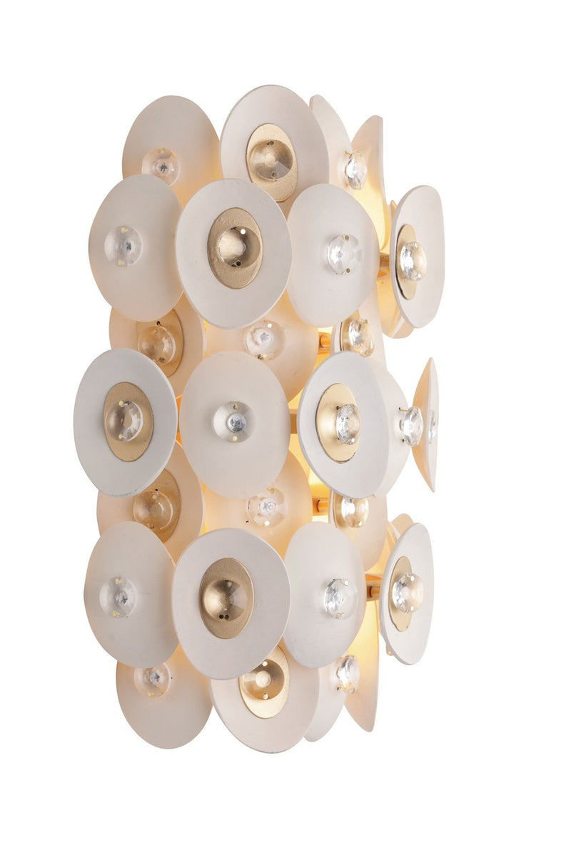 Two Light Wall Sconce<br /><span style="color:#4AB0CE;">Entrega: 4-10 dias en USA</span><br /><span style="color:#4AB0CE;font-size:60%;">PREGUNTE POR ENTREGA EN PANAMA</span><br />Collection: Niu<br />Finish: Fawn Gold