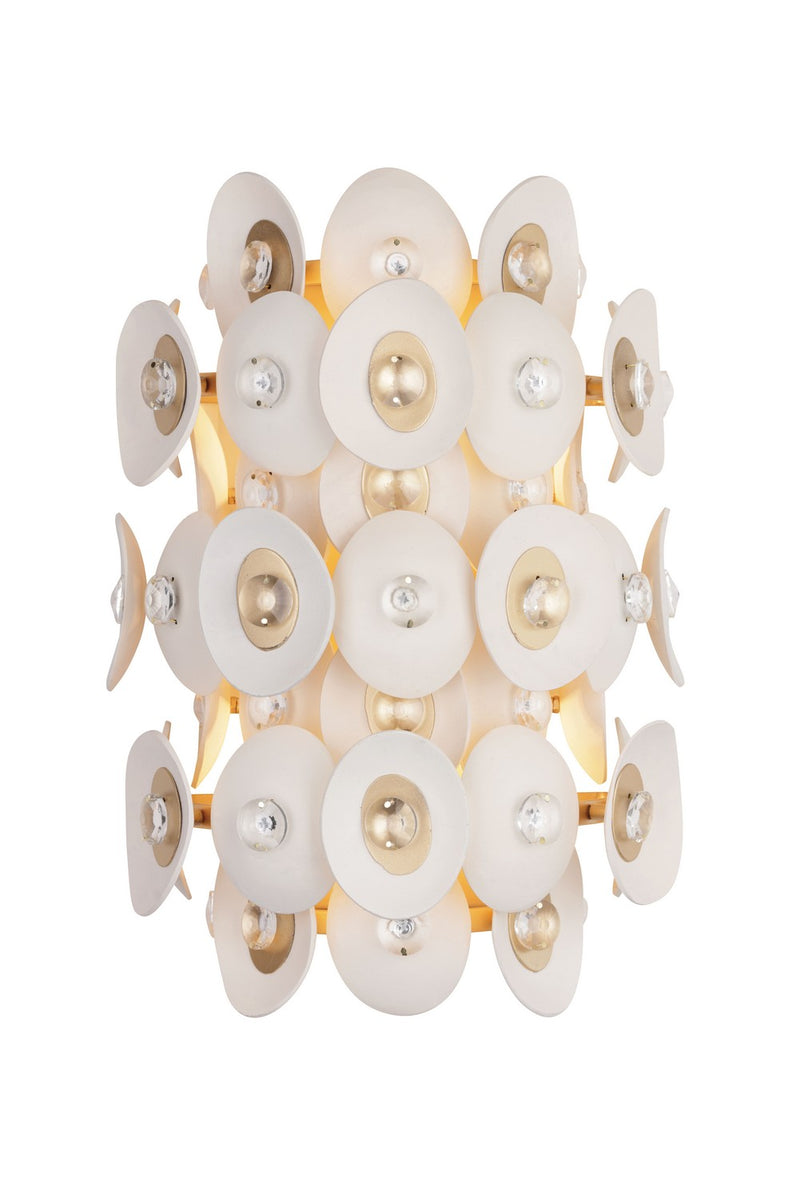 Two Light Wall Sconce<br /><span style="color:#4AB0CE;">Entrega: 4-10 dias en USA</span><br /><span style="color:#4AB0CE;font-size:60%;">PREGUNTE POR ENTREGA EN PANAMA</span><br />Collection: Niu<br />Finish: Fawn Gold
