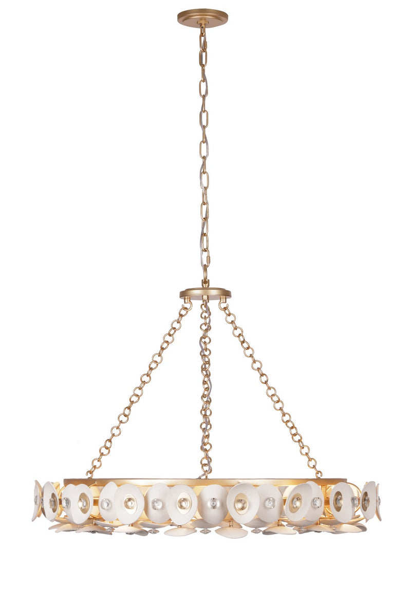 Ten Light Pendant<br /><span style="color:#4AB0CE;">Entrega: 4-10 dias en USA</span><br /><span style="color:#4AB0CE;font-size:60%;">PREGUNTE POR ENTREGA EN PANAMA</span><br />Collection: Niu<br />Finish: Fawn Gold
