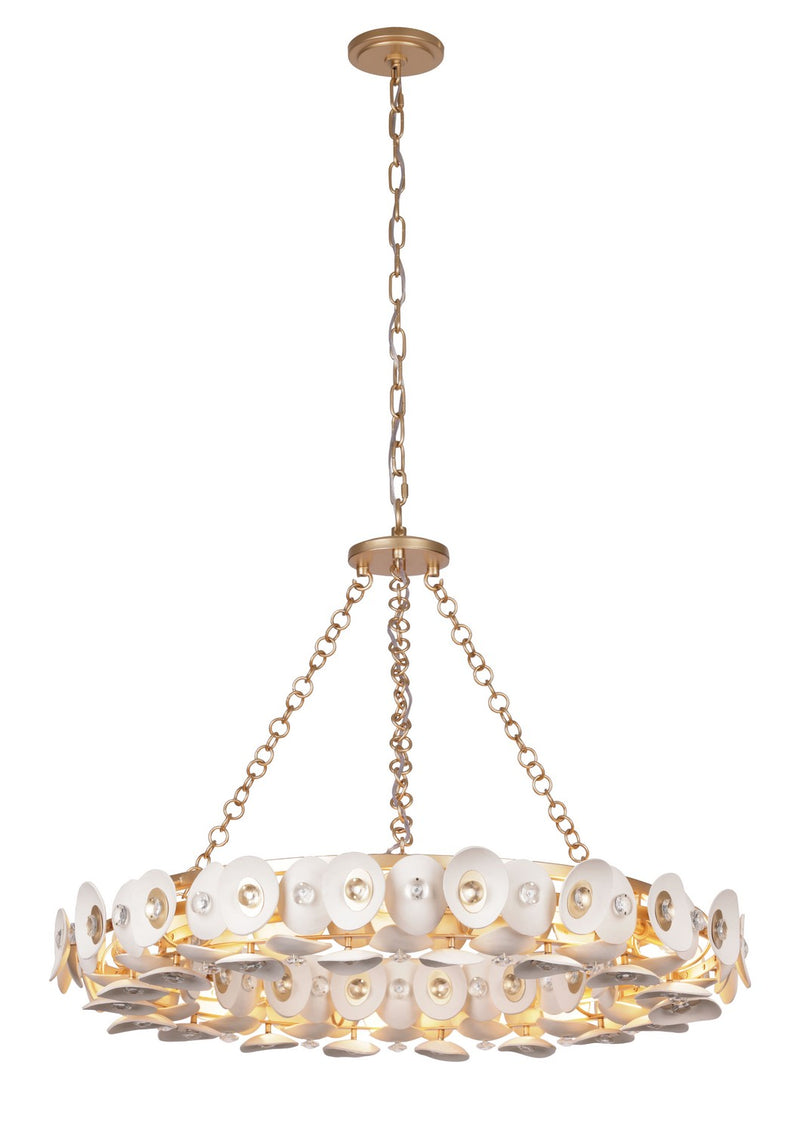 Ten Light Pendant<br /><span style="color:#4AB0CE;">Entrega: 4-10 dias en USA</span><br /><span style="color:#4AB0CE;font-size:60%;">PREGUNTE POR ENTREGA EN PANAMA</span><br />Collection: Niu<br />Finish: Fawn Gold