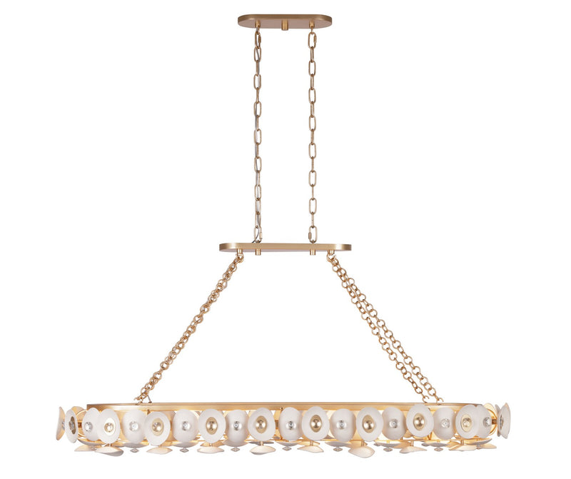 14 Light Island Pendant<br /><span style="color:#4AB0CE;">Entrega: 4-10 dias en USA</span><br /><span style="color:#4AB0CE;font-size:60%;">PREGUNTE POR ENTREGA EN PANAMA</span><br />Collection: Niu<br />Finish: Fawn Gold