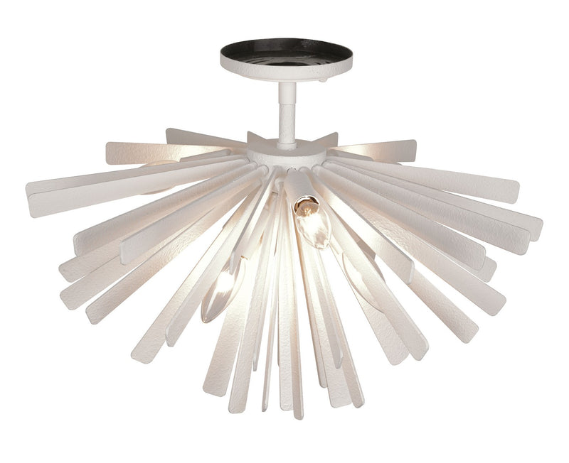 Six Light Flush Mount<br /><span style="color:#4AB0CE;">Entrega: 4-10 dias en USA</span><br /><span style="color:#4AB0CE;font-size:60%;">PREGUNTE POR ENTREGA EN PANAMA</span><br />Collection: Confluence<br />Finish: Piastra White