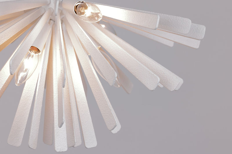 Metropolitan - N1906-792 - Six Light Flush Mount - Confluence - Piastra White