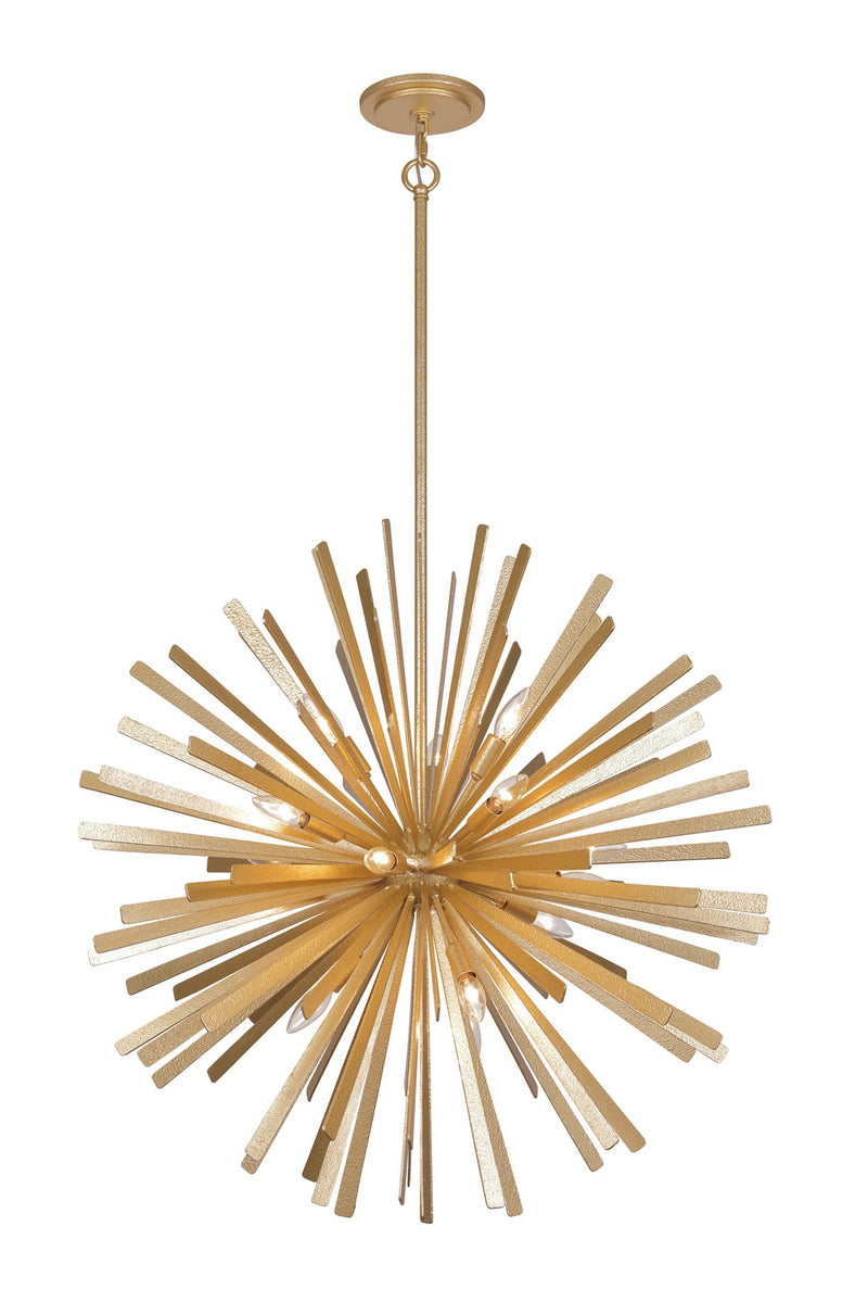 16 Light Pendant<br /><span style="color:#4AB0CE;">Entrega: 4-10 dias en USA</span><br /><span style="color:#4AB0CE;font-size:60%;">PREGUNTE POR ENTREGA EN PANAMA</span><br />Collection: Confluence<br />Finish: Piastra Gold