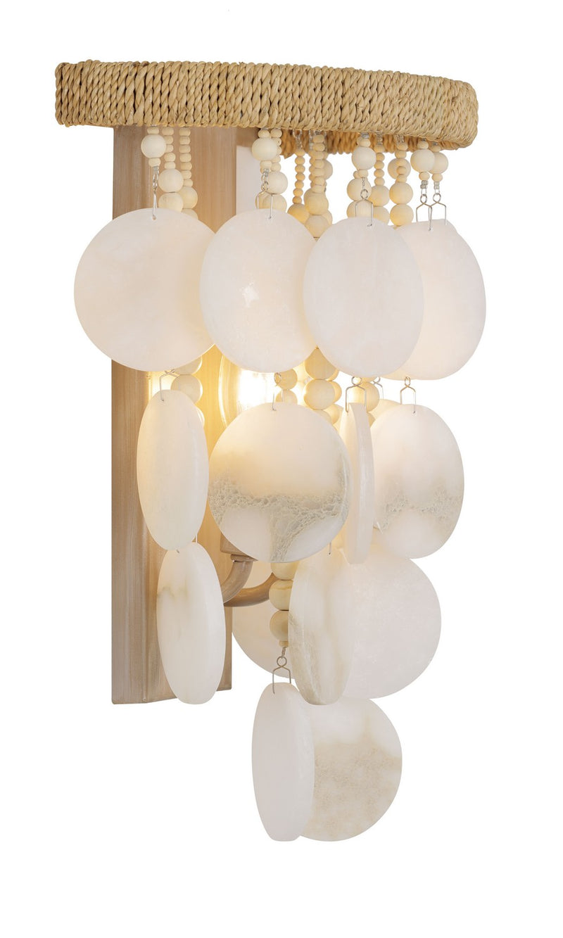 Two Light Wall Sconce<br /><span style="color:#4AB0CE;">Entrega: 4-10 dias en USA</span><br /><span style="color:#4AB0CE;font-size:60%;">PREGUNTE POR ENTREGA EN PANAMA</span><br />Collection: Aurelia'S Cove<br />Finish: Autumn White