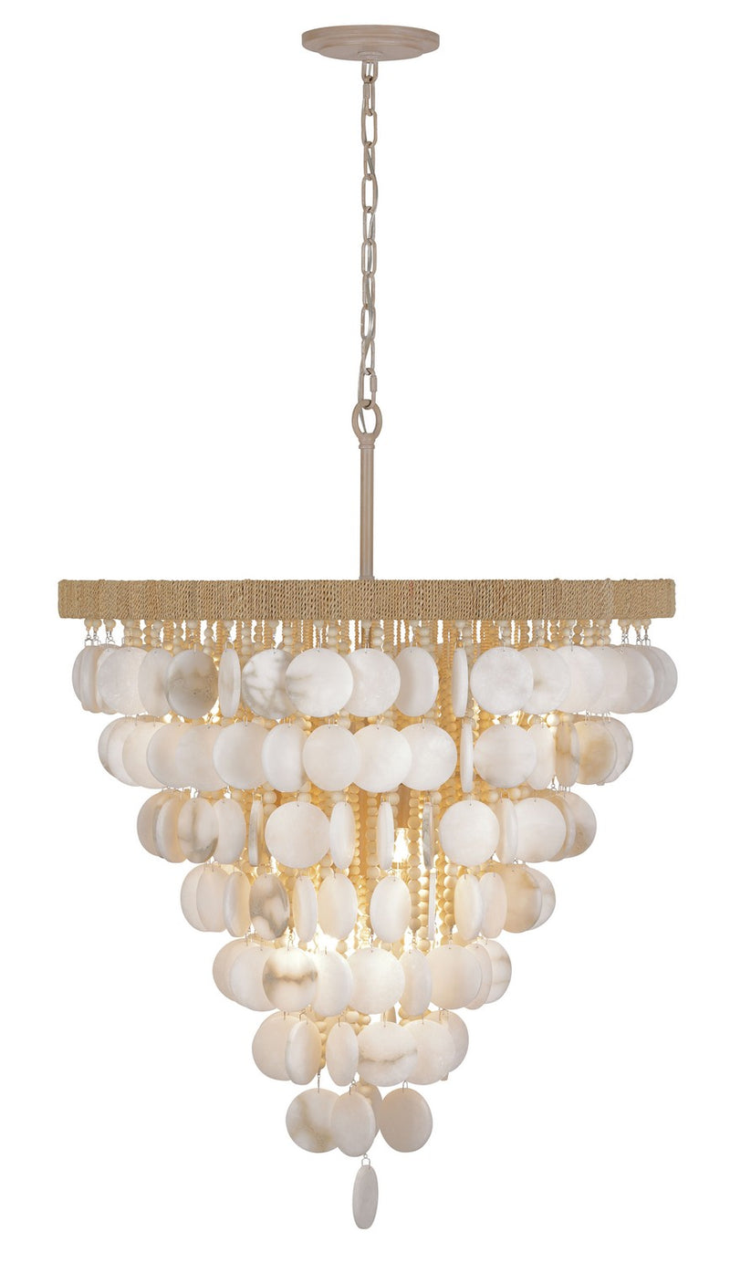 12 Light Pendant<br /><span style="color:#4AB0CE;">Entrega: 4-10 dias en USA</span><br /><span style="color:#4AB0CE;font-size:60%;">PREGUNTE POR ENTREGA EN PANAMA</span><br />Collection: Aurelia'S Cove<br />Finish: Autumn White