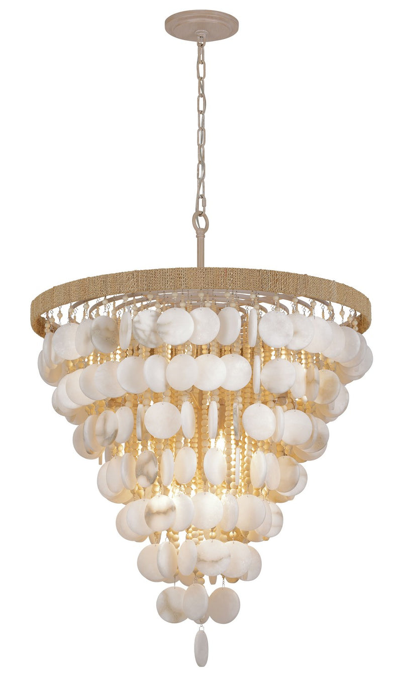 12 Light Pendant<br /><span style="color:#4AB0CE;">Entrega: 4-10 dias en USA</span><br /><span style="color:#4AB0CE;font-size:60%;">PREGUNTE POR ENTREGA EN PANAMA</span><br />Collection: Aurelia'S Cove<br />Finish: Autumn White